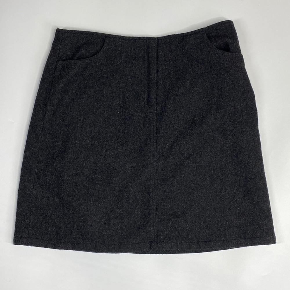 Vintage American Eagle Black Wool Blend Pencil Skirt Korea Size 8